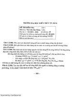 Đề thi Vật liệu xây dựng - Đại học Kiến trúc TP.HCM