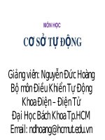 Bài giảng Cơ sở tự động: Chương 6b - Nguyễn Đức Hoàng