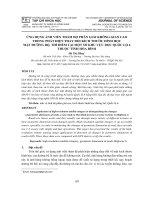 Ứng dụng ảnh viễn thám độ phân giải không gian cao trong phát hiện thay đổi kích thước hình học mặt đường bộ, thí điểm tại một số khu vực dọc Quốc lộ 6 thuộc tỉnh Hòa Bình