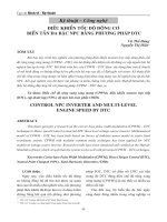 Điều khiển tốc độ động cơ biến tần đa bậc NPC bằng phương pháp DTC