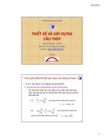 Bài giảng Thiết kế và xây dựng cầu thép: Chương 4 - Nguyễn Ngọc Tuyển (P4)