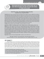 Ứng dụng BIM để mô phỏng lượng nhiệt bức xạ mặt trời tác động lên một tòa nhà văn phòng ở thành phố Hà Nội