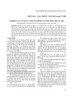 Nghiên cứu cơ sở lý thuyết định vị lưới trắc địa tự do