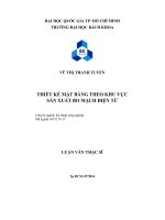 Thiết kế mặt bằng theo khu vực sản xuất bo mạch điện tử