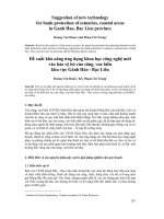 Đề xuất khả năng ứng dụng khoa học công nghệ mới vào bảo vệ bờ cửa sông, ven biển khu vực Gành Hào - Bạc Liêu