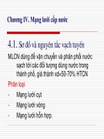 Bài giảng Cấp thoát nước (Phần 1): Chương 4 - ĐH Xây dựng