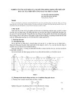Nghiên cứu ứng suất kéo của cọc bê tông đóng trong nền một lớp đáy cọc tựa trên nền cứng ngay sau khi va chạm