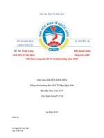 Thực trạng điều hành chính sách tiền tệ của ngân hàng nhà nước việt nam trong năm 2019 và định hướng năm 2020