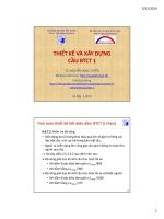 Bài giảng Thiết kế và xây dựng cầu bê tông cốt thép 1 - TS. Nguyễn Ngọc Tuyển (tt)