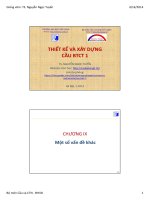 Bài giảng Thiết kế và xây dựng cầu 1: Chương 9 - TS. Nguyễn Ngọc Tuyển