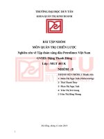 Nghiên cứu và đưa ra chiến lược cho tập đoàn xăng dầu petrolimex việt nam