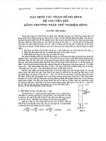 Xác định các tham số mô hình hệ cọc - nền đất bằng phương pháp thử nghiệm động