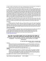 Cấu trúc của hệ điều khiển tối ưu và vấn đề về hệ thống có phản hồi - ứng dụng trong bài toán điều khiển tàu tiếp cận