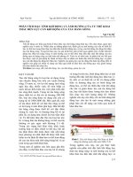 Phân tích đặc tính khí động và ảnh hưởng của tư thế khai thác đến lực cản khí động của tàu hàng sông