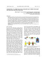 Ảnh hưởng của nhiệt độ nung sơ bộ đến quá trình tổng hợp Niti xốp bằng phương pháp SHS