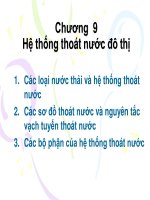 Bài giảng Cấp thoát nước (Phần 2): Chương 9 - ĐH Xây dựng