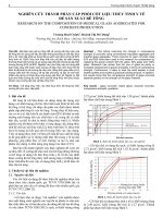 Nghiên cứu thành phần cấp phối cốt liệu thủy tinh y tế để sản xuất bê tông