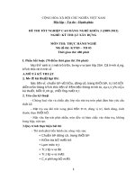 Đề thi tốt nghiệp cao đẳng nghề khóa 3 (2009-2012) - Nghề: Kỹ thuật xây dựng - Môn thi: Thực hành nghề - Mã đề thi: KTXD-TH03