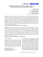 Nghiên cứu tính toán trạng thái ứng suất trong hệ bản cọc làm việc đồng thời