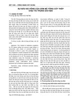 Dự báo độ võng của dầm bê tông cốt thép chịu tải trọng dài hạn