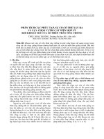 Phân tích các phức tạp, sự cố có thể xảy ra và lựa chọn vị trí cắt xiên hợp lý khi khoan mở cửa sổ trên thân ống chống