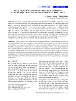 Kết quả bước đầu đánh giá hiệu quả giảm sóng của cấu kiện lăng trụ mặt bên khoét lỗ rỗng tròn