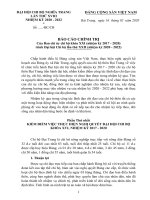 bao cao tong ket nhiem ky