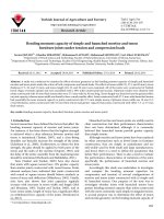 Bending moment capacity of simple and haunched mortise and tenon furniture joints under tension and compression loads