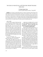 Tính toán các thông số của vụ nổ ở gần công trình bê tông đang đông cứng - TS. Nguyễn Quang Cường
