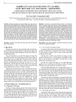 Nghiên cứu sản xuất bê tông từ cát biển, nước biển khu vực Nha Trang - Khánh Hòa