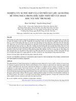 Nghiên cứu sự phù hợp của cấp phối vật liệu áo đường bê tông nhựa trong điều kiện thời tiết cực đoan khu vực Bắc Trung Bộ