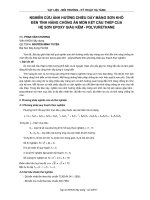 Nghiên cứu ảnh hưởng chiều dày màng sơn khô đến tính năng chống ăn mòn kết cấu thép của hệ sơn Epoxy giàu kẽm - Polyurethane