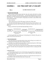 Bài giảng Cơ học đất (Bộ môn Địa kỹ thuật) - Chương 1: Các tính chất vật lý của đất