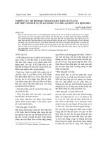 Nghiên cứu mô hình quy hoạch kiến trúc bản làng kết hợp với dịch vụ du lịch khu văn hóa lịch sử ATK Định Hóa