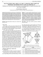 Bài toán động học, động lực học và phương pháp thiết kế hình học cho robot delta kiểu ba khớp quay