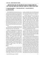 Một số yêu cầu và chỉ dẫn kỹ thuật trong thiết kế kết cấu nhà siêu cao tầng bê tông cốt thép ở Việt Nam