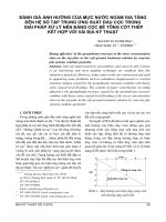 Đánh giá ảnh hưởng của mực nước ngầm gia tăng đến hệ số tập trung ứng suất đầu cọc trong giải pháp xử lý nền bằng cọc bê tông cốt thép kết hợp với vải địa kỹ thuật