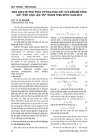 Kiến nghị về tính toán cốt đai chịu cắt của dầm bê tông cốt thép chịu lực tập trung theo SP63.13330.2012
