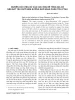 Nghiên cứu ứng xử của cọc ống bê tông gia cố nền đất yếu dưới nền đường đắp bằng phân tích PTHH