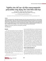 Nghiên cứu chế tạo vật liệu nanocomposite polyaniline ứng dụng cho cảm biến sinh học