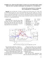 Nghiên cứu tìm nguyên nhân và đề xuất giải pháp khắc phục một số tồn tại phát sinh khi vận hành cửa van đập đáy