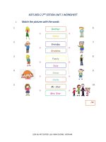 KIDS BOX 2 2ND EDITION UNIT 1 WORKSHEET