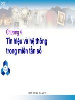 Bài giảng Xử lý tín hiệu số: Chương 4 - TS. Đinh Đức Anh Vũ