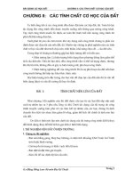 Bài giảng Cơ học đất (Bộ môn Địa kỹ thuật) - Chương 2: Các tính chất cơ học của đất