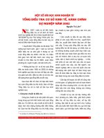 Một số bài học kinh nghiệm từ tổng điều tra cơ sở kinh tế, hành chính, sự nghiệp năm 2002