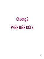 Bài giảng Xử lý tín hiệu số: Chương 2, 3 - Trịnh Văn Loan