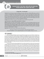 Khung pháp lý hỗ trợ, thúc đẩy áp dụng BIM trong ngành xây dựng Việt Nam