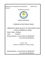 Nâng cao chất lượng tín dụng tại các ngân hàng thương mại cổ phần việt nam (tt) 