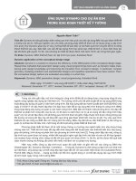 Ứng dụng Dynamo cho dự án BIM trong giai đoạn thiết kế ý tưởng