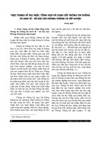 Thực trạng về thu thập, tổng hợp và cung cấp thông tin thống kê kinh tế - xã hội của phòng Thống kê cấp huyện